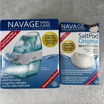 Navage Nasal Irrigation Starter Bundle: Nose Cleaner W/ 30 Salt Pods New. Price: $100.00.