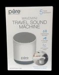 Pure Wave Mini Travel Machine. White Noise. 6 Soothing Sounds Cordless New. Price: $22.79.