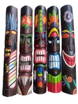 Set Of 5 40 Tiki Hawaiian Wall Island Home Decor Bar Tropical Masks New. Price: $145.00.