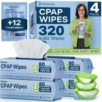 Cpap Mask Wipes (320 Count) + 8 Travel - Premium Large And Moist Cleaning New. Price: $38.40.