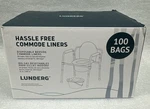 Lunderg Hassle Free Commode Liners Value Pack 100 Count Universal Fit -nib New. Price: $31.38.