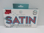 Blue Lagoon Satin Standard Pillowcase Eye Mask Set Spa Collection Red New. Price: $12.90.