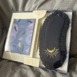 Flawsome Sweet Dreams Sleep Diary, Cotton Mask & Pen Set Navy Blue Gold New. Price: $7.00.