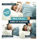 Lunderg Cpap For Side Sleepers - Includes 2 Pillowcases New. Price: $55.00.