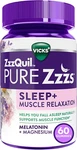 Vicks Pure Zzzs Sleep+ Muscle Relaxation Melatonin Aid Gummies, Support... New. Price: $39.95.