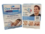 2 Boxes (100 Total) Clear Passage Medium Nasal Strips For Sensitive Skin New. Price: $17.99.