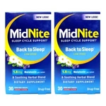 2 Pack Midnite Sleep Aid 30 Chewable Tablets Ea 60 New. Price: $21.37.