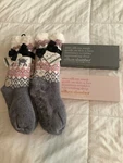 Silken Slumber Eye Mask Sleep + Memoi Plush Lined Slipper Socks Deer -combo New. Price: $52.59.