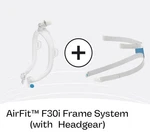 Resmed Airfit F30I Frame With Hose Elbow Standard & Headgear New. Price: $67.00.