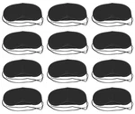 Shapenty Black Eye Mask Shade Cover Blindfold Count (pack Of 12), New. Price: $13.99.