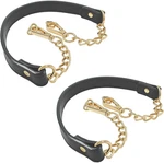 2 Pcs Metal Chain Handles Strap, Black Leather Purse Replacement, Long New. Price: $18.85.