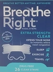 Breathe Right Nasal Strips Extra Strength Clear 26 EXP2/2030 Box Cut New. Price: $10.75.