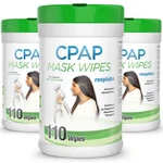 Resplabs Cpap Mask Cleaning Wipes Unscented Alcohol-free 3X110 Pack New. Price: $29.99.