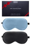 Beevines Mulberry Silk Sleep Mask, 2 Pack, Adjustable, Light Blocking New. Price: $16.48.