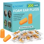 200 Pairs Foam Plugs, Individually Wrapped 32DB Nrr Noise Reduction Earpl... New. Price: $32.25.