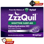 Vicks Zzzquil Nighttime Sleep Aid Liquicaps, Diphenhydramine, 96 Ct. New. Price: $32.99.