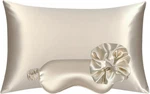 Vegan Silk Sleep Set, Pillowcase With Large Scrunchie And Eye Mask Fo New. Price: $28.99.
