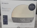Hatch Restore Smart Sleep Assistant Sunrise Alarm White/gray New. Price: $50.00.