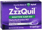 Vicks Zzzquil Diphenhydramine Hcl Nighttime Sleep-aid Liquicaps 12 Ea New. Price: $8.20.