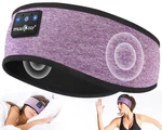 Musicozy Sleep Headphones Bluetooth 5.4 Headband, Wireless Light Purple New. Price: $35.47.