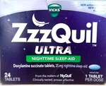 Zzzquil Ultra Night Time Sleep Aid, Doxylamine Succinate, 24 Tablets New. Price: $29.00.
