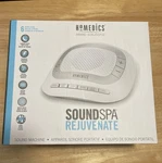 Homedics Soundspa Rejuvenate Portable Machine Nature New Box. Price: $24.99.