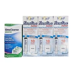 Lot Of 4, Squip Nasaline Junior Rinsing System 3.1 Fl Oz, Sinucleans Open. Price: $39.95.