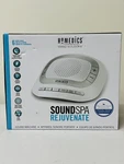 Homedics White Noise Sound Machine Portable Sleep Therapy Spa Rejuvenate New. Price: $24.99.