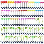 100 Pcs Bean Sprout Clips Mixed Styles Plant Hairpins Flowers Butterflies New. Price: $29.78.
