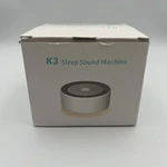 Kipcush K3 White Noise Sound Machine With Nursery Lamp, Mood Lighting, 7 Colors Open. Price: $34.95.