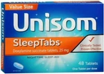 3 Boxes Unisom Sleeptabs Sleep-aid Doxylamine Succinate Tablet 48 Count New. Price: $25.00.