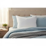 Soft Stripe Cotton Down Pillow - Standard 20X26 Support For Blissful Sleep New. Price: $54.92.