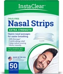 Extra-strength Nasal Breathing Strips Clear 50 Ct Works Instantly, Cong New. Price: $26.99.