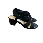 6.5M Bella-vita Women's Black 2" Block Heel Elastic Straps New. Price: $16.15.