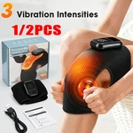 Electric Heating Vibration Knee Massager Pain Relief Joint Pad Brace Therapy Leg New. Price: $8.30.