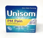 Unisom Pm Pain Caplets (30 Ct), Acetaminphen & Diphenhydramine Hci - 03/2027 New. Price: $28.99.