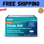 Basic Care Sleep Aid, Doxylamine Succinate Tablets, 25 Mg, 96 Count New. Price: $15.97.
