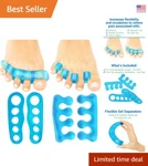 Vivesole Toe Separators For & Women Medium (2 Pairs) - Silicone Gel Spreader New. Price: $21.97.
