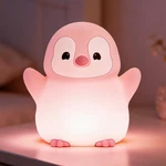 Penguin Night Light For Kids,cute Pink Lamp,soft Silicone N... Fast Ship New. Price: $22.99.