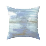 Square Throw Pillow Silent Water Minimal Grey Brushstroke Accent New. Price: $60.96.