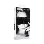 Shots Ouch Black & White Satin Curvy Eye Mask W/elastic Straps New. Price: $12.60.