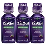 Zzzquil Nighttime Sleep-aid Liquid, Berry, 12 Fl. Oz., 3 Pk. Made Usa New. Price: $35.99.