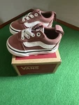 New Box Toddler Girls Vans Ward Slip-on Skate Shoe Night Rose Pink Size C3. Price: $30.00.