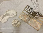 Christian Dior Silk Sleep Mask & Scrunchie Gift Set Luxury Ivory New Bag. Price: $45.00.