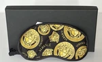 Versace Black Gold Medusa Logo Allover Print Sleep Mask Italy ZMAS18107 Nwt $175 New. Price: $58.49.