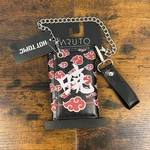 Naruto Shippuden Akatsuki Red Cloud Trifold Chain Wallet Hot Topic Bioworld New. Price: $9.00.