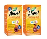 Natures Way Alive! Children's Multi-vitamin 120 Chewable Tablets (2 Pack) New. Price: $30.05.