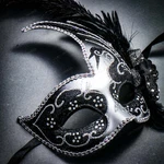 Ilovemasks Pantalone Long Nose Matte Black Masquerade Ball Costume Party New. Price: $21.99.