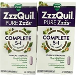 Zzzquil Pure Zzzs Complete 5-IN-1 Sleep Support 42 Capsules (2 Pack) Exp 12/2026 New. Price: $29.99.