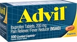 Sm Advil Caplets 200MG 100CT (3 Pack) New. Price: $94.89.